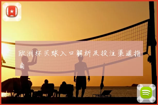 欧洲杯买球入口解析及投注渠道指南